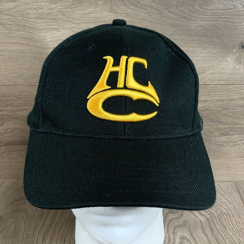Hill Country Cycles Black Cap Hat Adjustable Baseball HCC - Picture 1 of 11